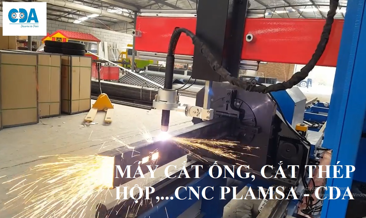 MÁY CẮT ỐNG, CẮT THÉP HỘP, THÉP H, U, V … CNC PLASMA